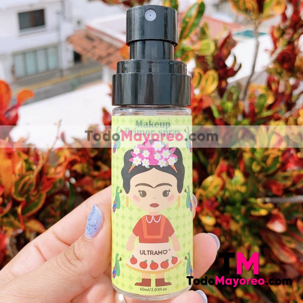 Primer Spray Maquillaje Hidratante e Inflamatorio Frida Kahlo Agua de Coco 3 en 1 Ultramo Fabricantes por mayoreo M3466