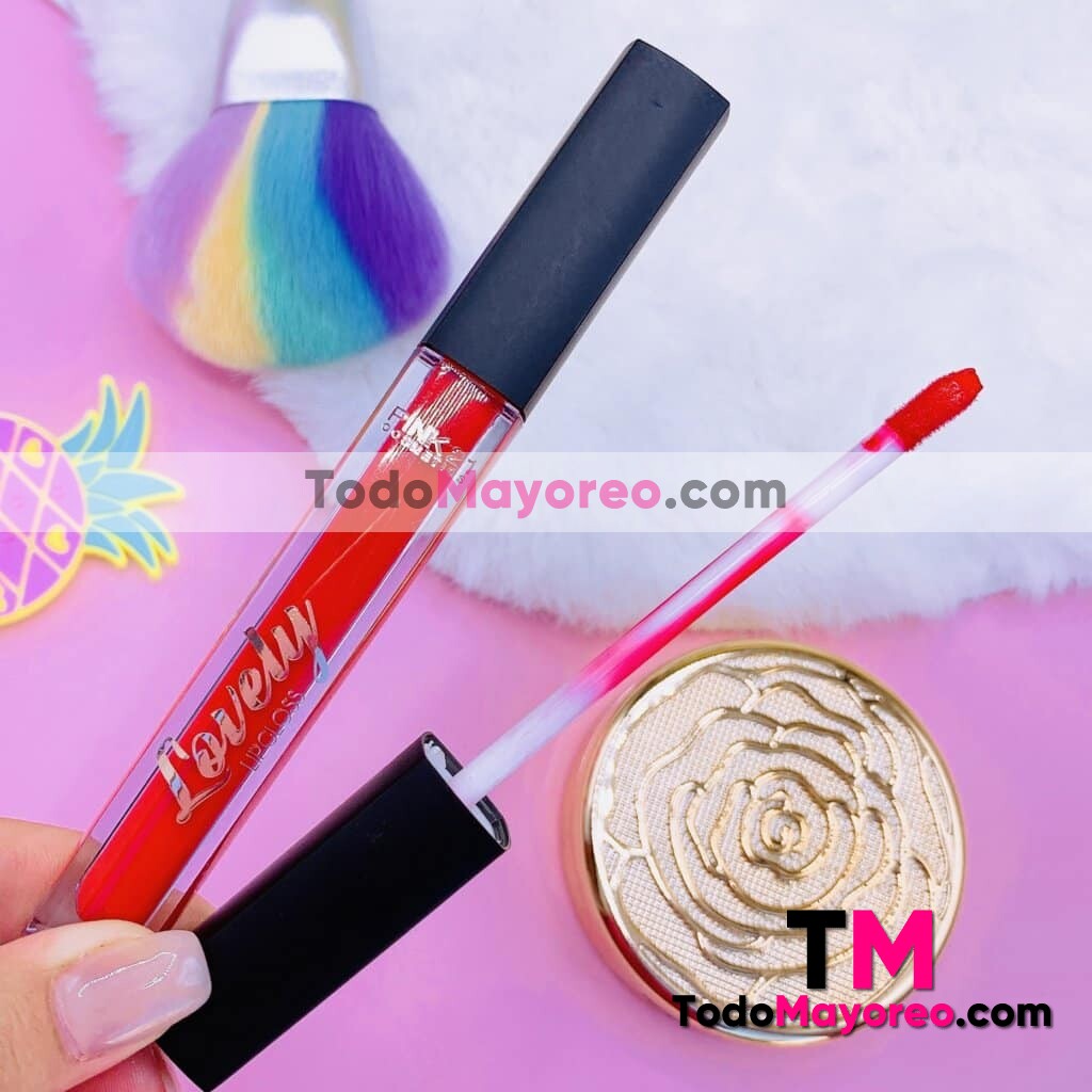Labial Lovely Lip Gloss Tono 03 Pink 21  Proveedores por Mayoreo M3974