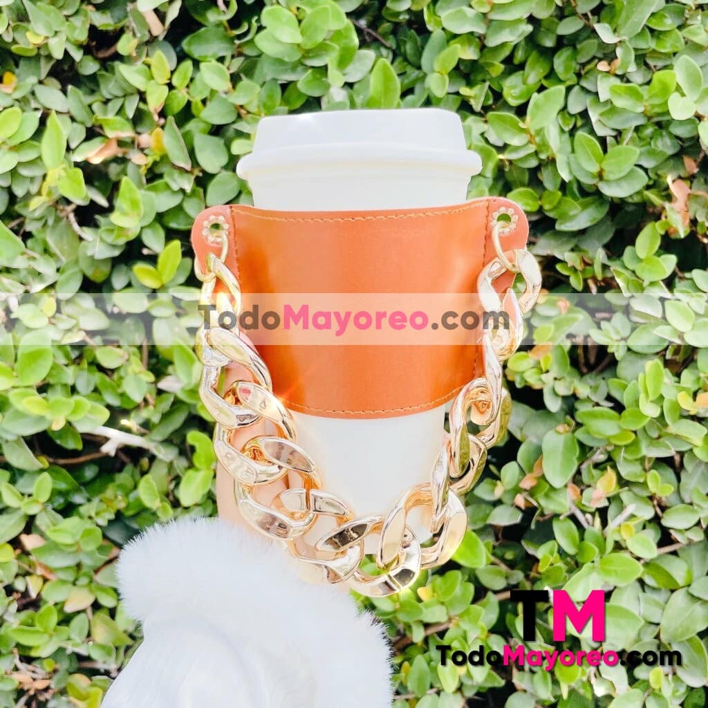 Termo Coffe Chains Cadena Dorada Cafe Accesorios de Mayoreo A3073