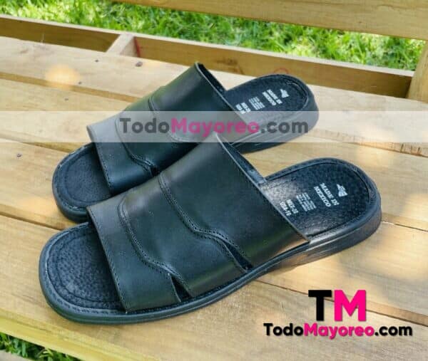 Zs01107 Huaraches Artesanales Para Hombre Negro Tipo Sandalia Mayoreo Fabricante Calzado (2)